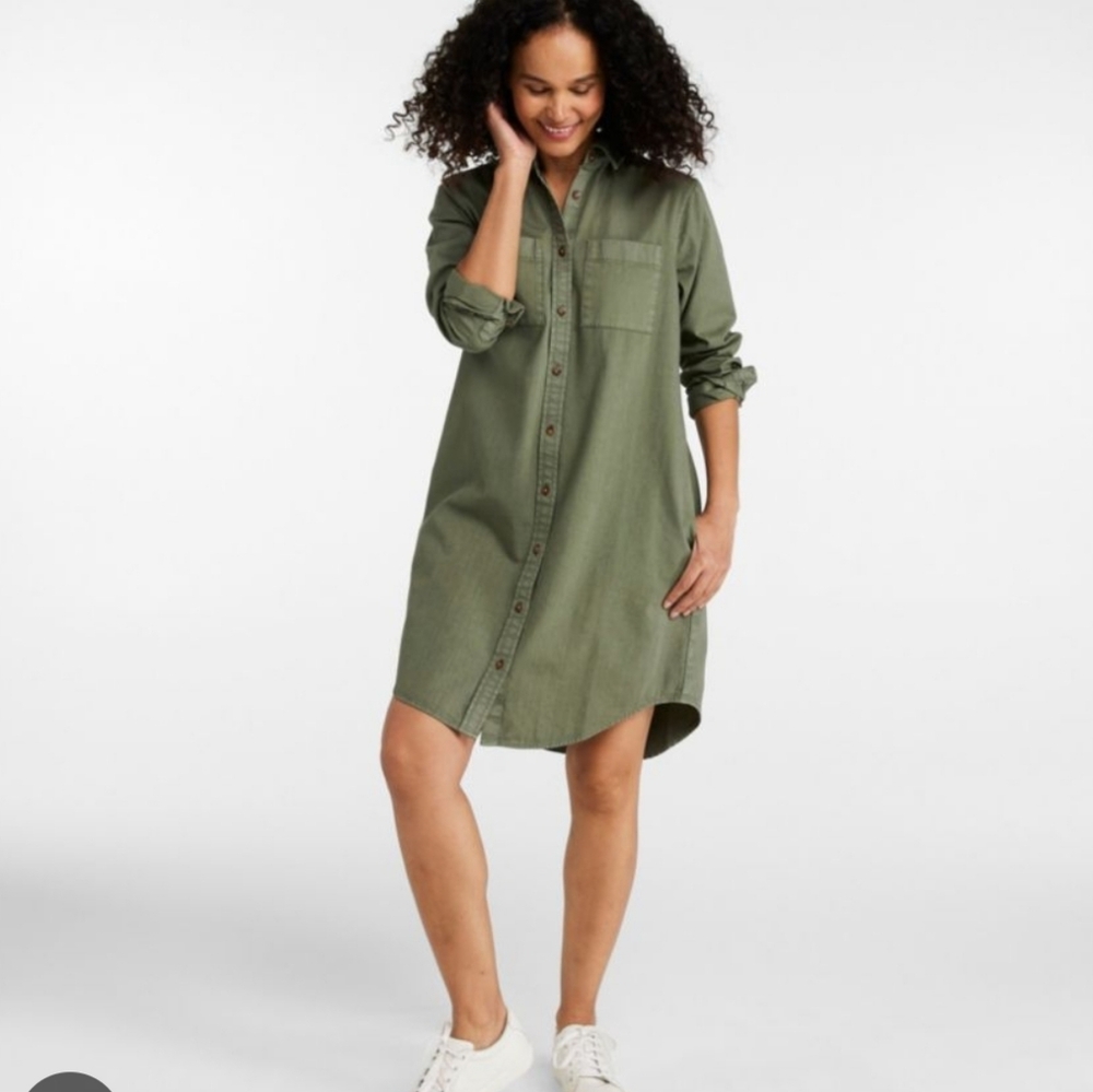 Universal Thread Olive Green Long Sleeve Dress